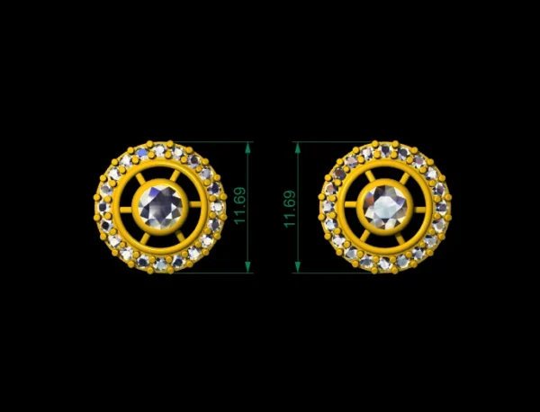 98 Earrings 3d model STL ,3DM file lightweight - Image 66