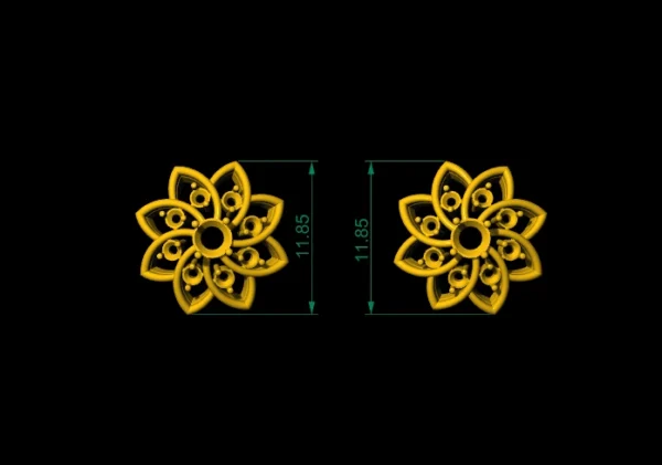98 Earrings 3d model STL ,3DM file lightweight - Image 69