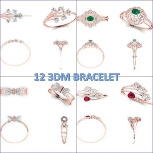 12 Antique Piece Bracelet 3DM file bracelet inspiration