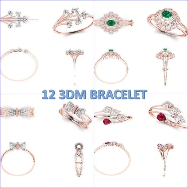 12 Antique Piece Bracelet 3DM file bracelet inspiration