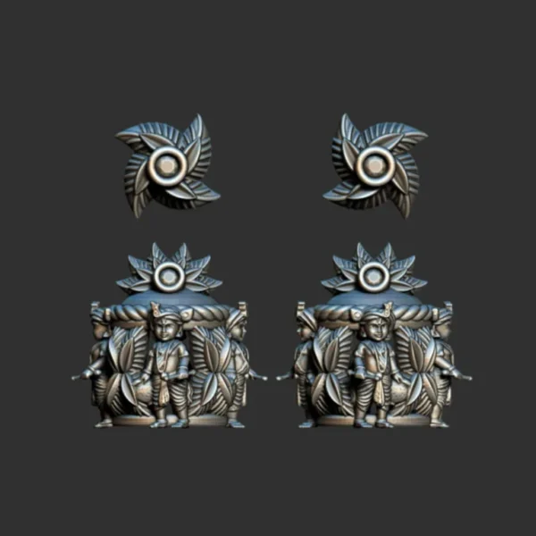 3D GodTemple jewellery god 100 piece jhumka earing 3DM file - Image 15