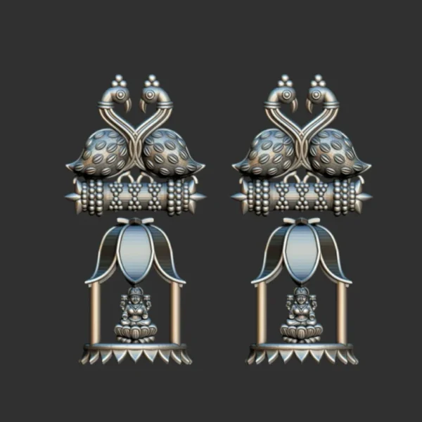 3D GodTemple jewellery god 100 piece jhumka earing 3DM file - Image 17