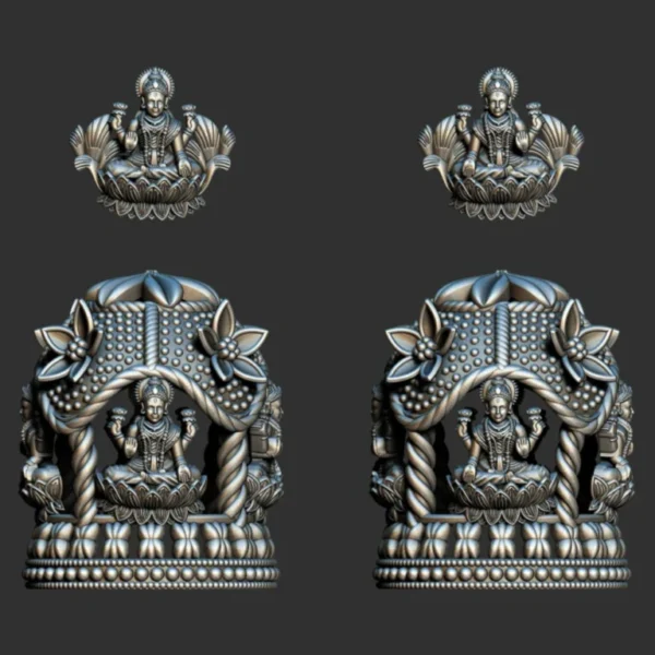 3D GodTemple jewellery god 100 piece jhumka earing 3DM file - Image 27