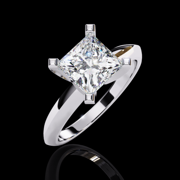 3D Design 5 – Silver Wedding Ring - Image 2