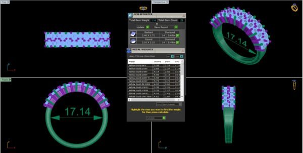 3D Design 10 – Engagement Wedding Ring - Image 3