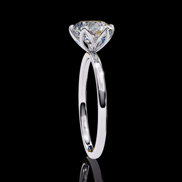 3D Solitaire Design 4 – Engagement Wedding Ring - Image 12