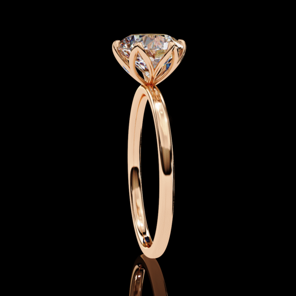 3D Solitaire Design 4 – Engagement Wedding Ring - Image 13