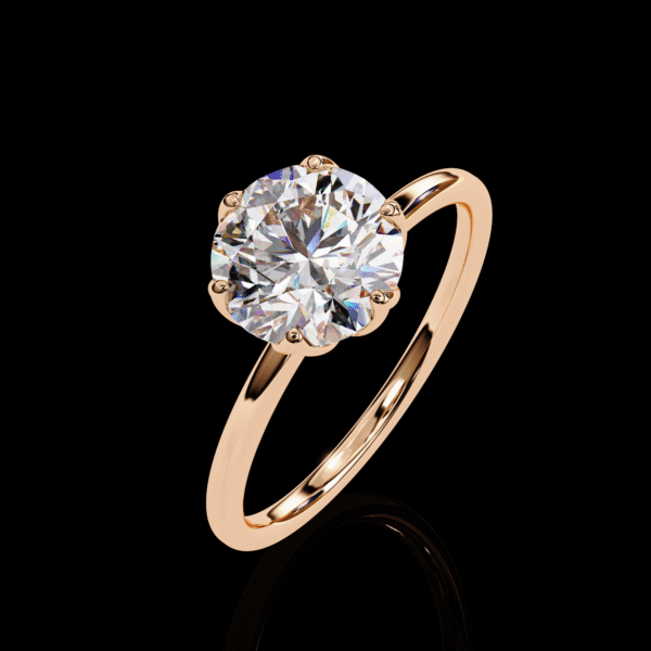3D Solitaire Design 4 – Engagement Wedding Ring - Image 18