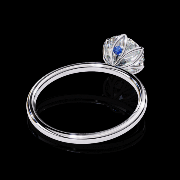 3D Solitaire Design 4 – Engagement Wedding Ring - Image 8