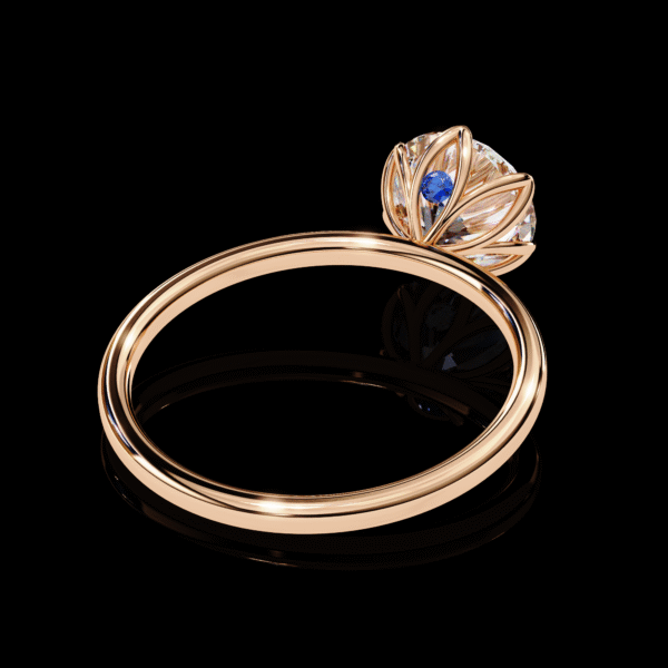 3D Solitaire Design 4 – Engagement Wedding Ring - Image 10
