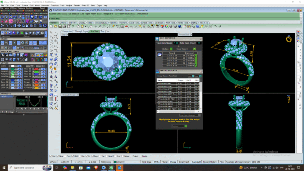 3D Design 12 – Engagement Wedding Ring - Image 8