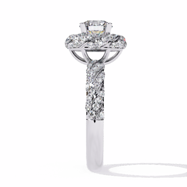 3D Design 12 – Engagement Wedding Ring - Image 3