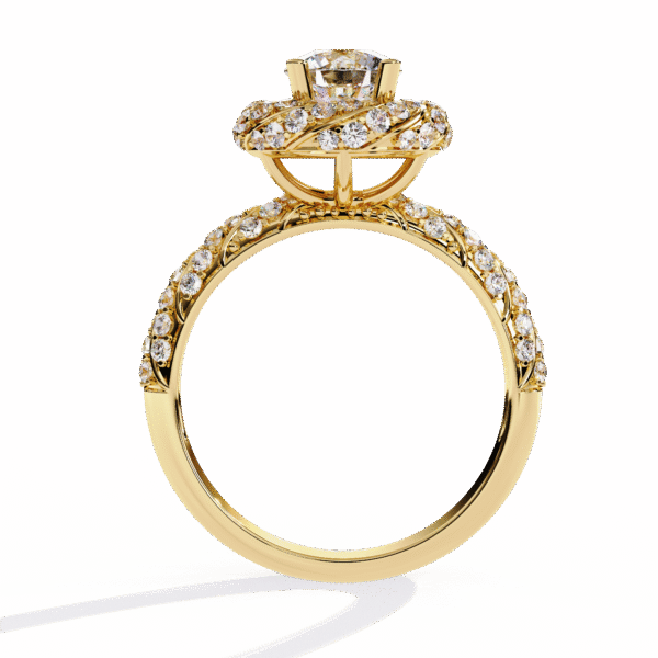 3D Design 12 – Engagement Wedding Ring - Image 5