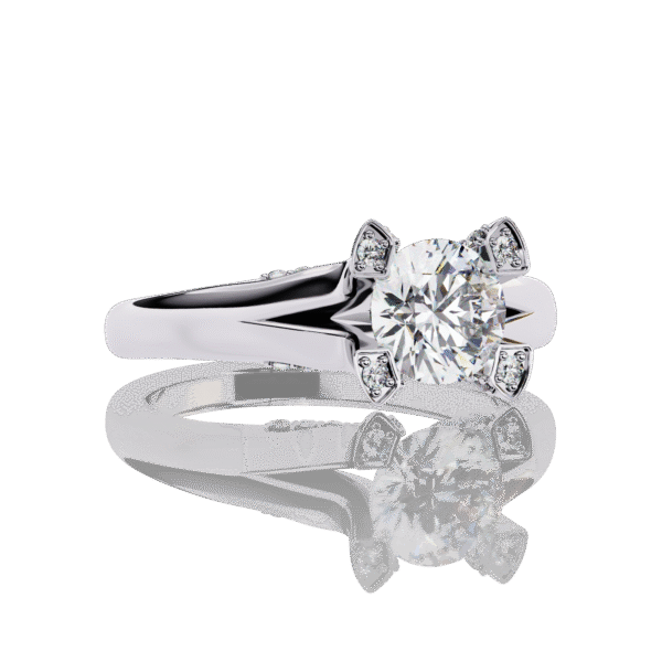 3D Design 3- Golden Engagement Wedding Ring - Image 6